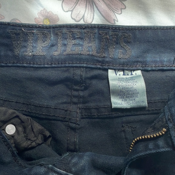 Dark Navy Blue Ripped Jeans - Picture 4 of 5